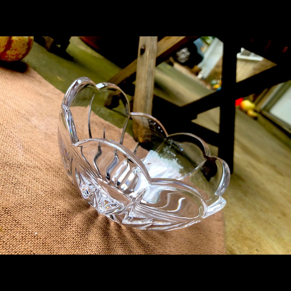 Vintage Heisey Crystal Flower Bowl *mint!*